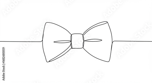 Elegant bow tie illustration