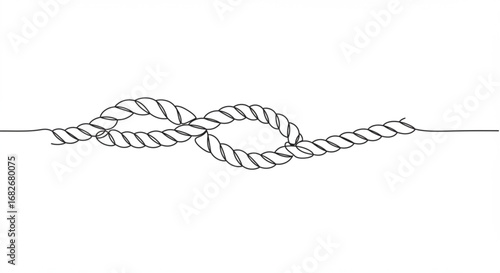 Tangled rope knot