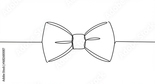 Elegant bow tie illustration
