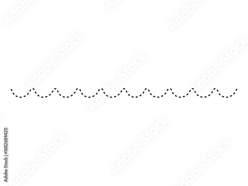 Hand Drawn Dashed Line Art
