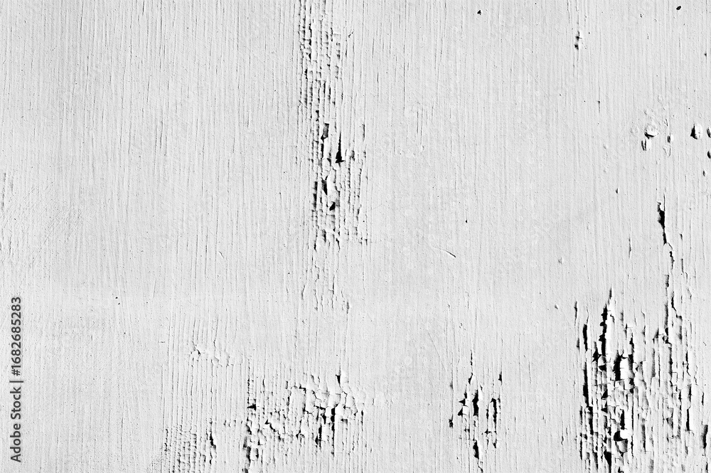 Obraz premium Cracked wall texture with peeling surface and rough details, grunge concrete background, overlay and artistic effects. 