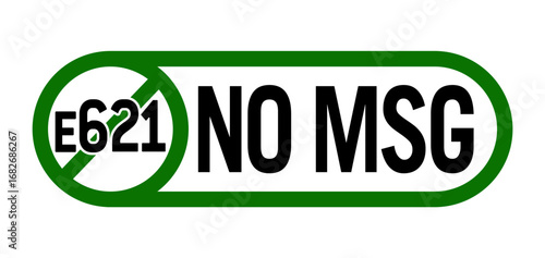 no MSG E621 free logo symbol icon label vector isolated on transparent background
