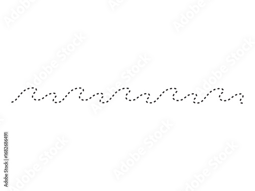 Preschool Tracing Line Black and White

