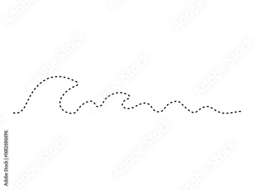 Hand Drawn Tracing Line Illustration
