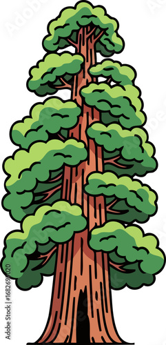 majestic redwood natures giant, enduring symbol of strength and resilience, isolated on transparent background