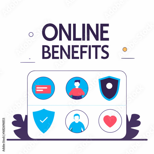 Employee Benefits Package – Online Service Platform for Compensation, Salary Supplements, and Employee Benefits Flat Vector Illustration
