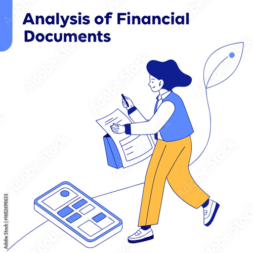 Financial Advisor Concept – Business Character Managing Banking Operations, Exchange Control, Financial Management, Analysis, and Budgeting Flat Vector Illustration
