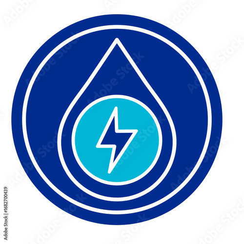 Hydropower Energy  Icon Set Multiple Style Collection