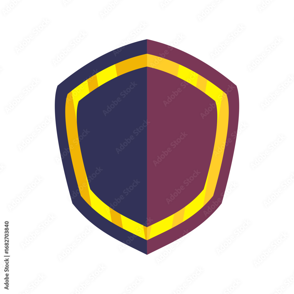 Fototapeta premium Colorful abstract shield design with vibrant hues, suitable for branding and creative projects