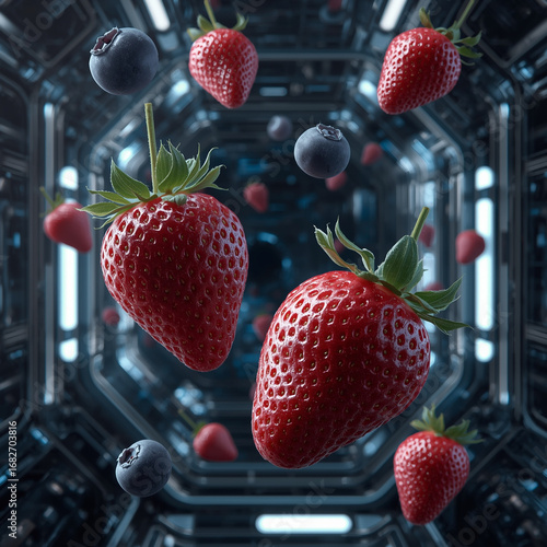 strawberry on a white background