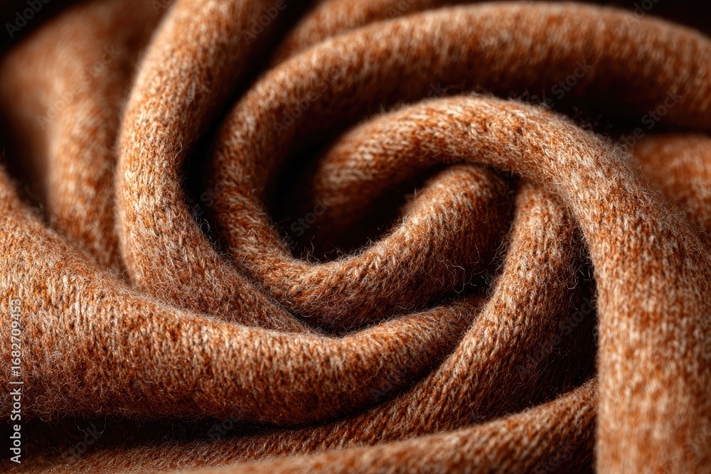 Fototapeta premium Close-up of a warm, autumnal fabric