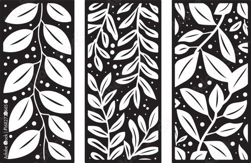 Wall panel laser cut design vector featuring intricate geometric and ornamental patterns, perfect for wall art, home décor, partitions, and modern interior decoration.