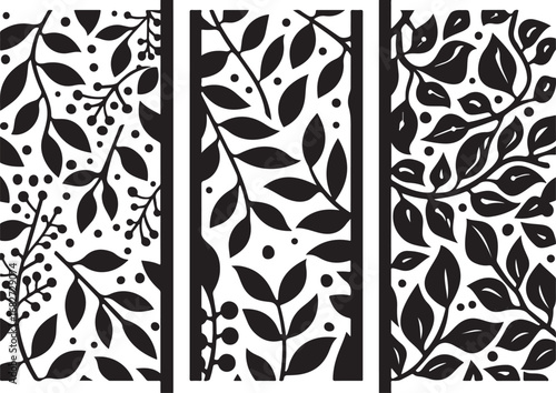 Wall panel laser cut design vector featuring intricate geometric and ornamental patterns, perfect for wall art, home décor, partitions, and modern interior decoration.