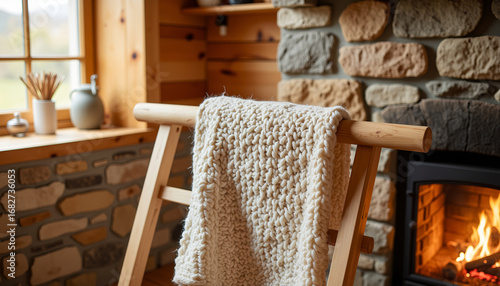 blanket over drying rack