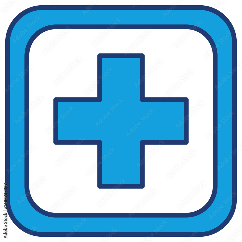 Fototapeta premium Medical Blue Icon