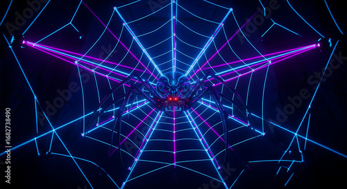 Neon Spiderweb Trap.