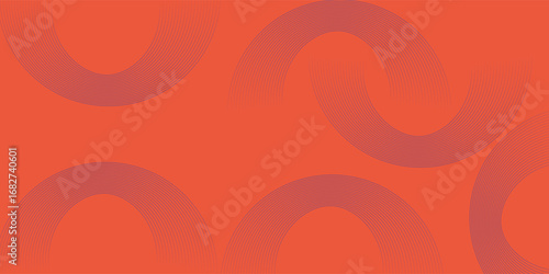 Vibrant orange background with purple, curved line patterns. The background is modern and dynamic, featuring bold orange and purple colors. Geometric gradient background