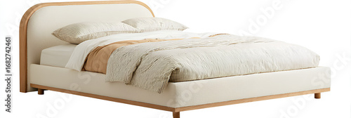 bed with pillows