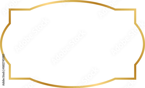Blank Stickers and Label Frames, writing area aging style writing area, Gold decorative frames, decorative vintage frames.