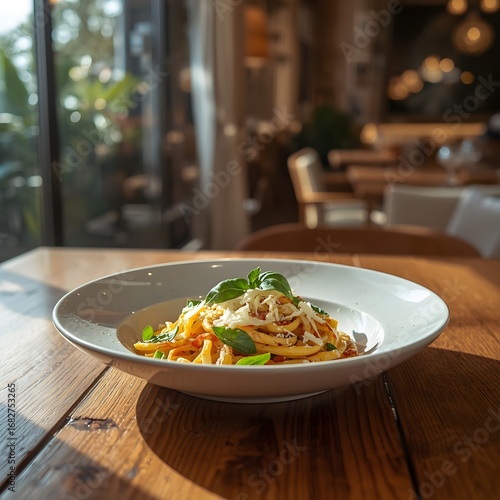 spaghetti with seafood