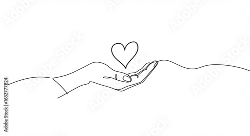 Hands offering heart symbol