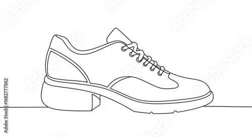 Athletic sneaker with thick sole
