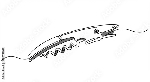 Corkscrew bottle opener tool