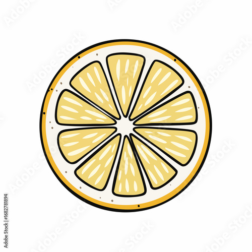lemon slice isolated white background lemon fruit clipping path quality macro photo ,vector svg