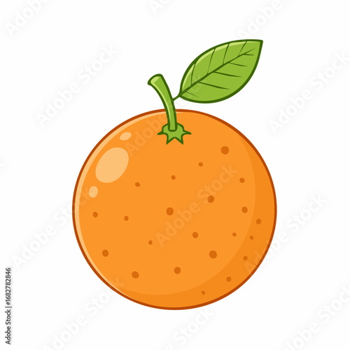 orange isolate white
