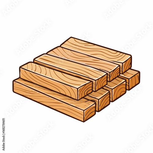 Solid wooden planks ,vector svg