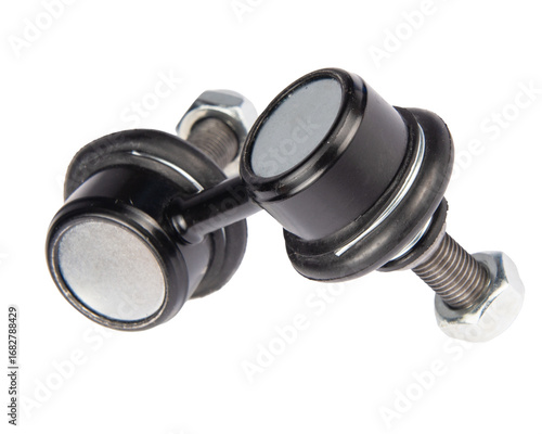 Auto suspension parts, stabilizer bar on a white background