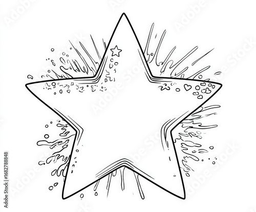 A star shining brightly , c...