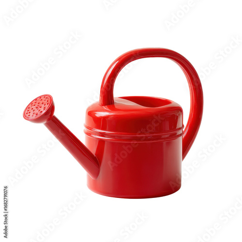 Toy watering can isoleted on transparent background .