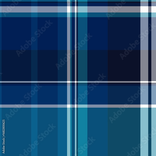 Abstract plaid pattern in shades of blue. Calming and versatile, ideal for backgrounds, textiles, and design projects needing a classic yet modern touch.
