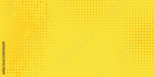Dots halftone yellow color pattern gradient grunge texture background. Dots pop art comics sport style vector illustration best seller