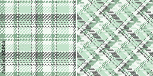 Textile background vector of plaid seamless tartan with a check texture pattern fabric. Set in earth colors for windowpane print blouse, sheath dress, skinny pants.