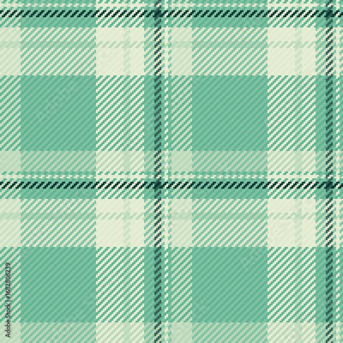 Fit vector pattern texture, american tartan fabric background. Brand plaid seamless textile check in mint and light colors.