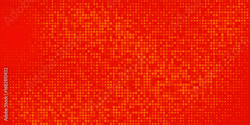 Dots halftone orange color pattern gradient texture with technology digital background. Dots pop art comics with best seller background