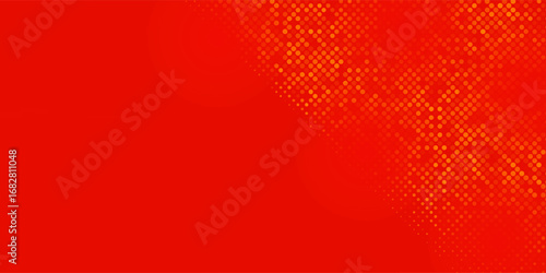 Dots halftone orange color pattern gradient texture with technology digital background. Dots pop art comics with best seller background
