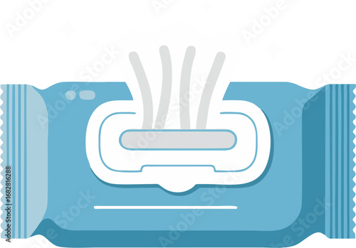 Wet wipe packet cleanliness convenience