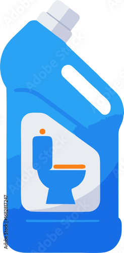 Bright blue cleaner targets bathroom cleanliness