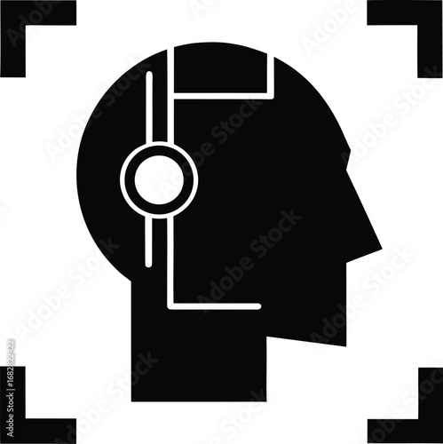 robot scanning icon