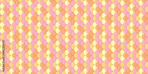 Abstract pastel pink, orange, and yellow scale pattern.  Perfect for backgrounds, textiles, website design, and packaging.
