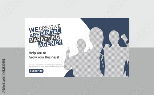 business YouTube banner cover design templates 