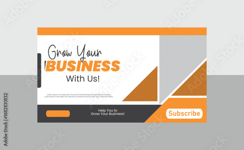 business YouTube banner cover design templates 