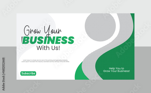 business YouTube banner cover design templates 
