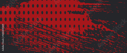 Background, contrast red and black color abstract template for business design. Technology style. You can use it for advertising, sports posters, templates, business presentations. Vector illustration