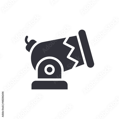 Illustration Of A Cannon Embodying Naval History And Military Might Historical Artillery Piece