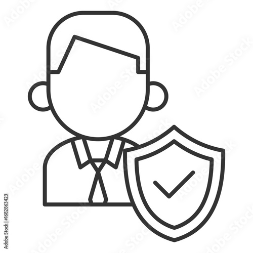 Integrity Outline Icon Element For Design