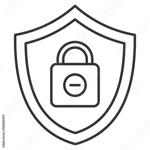 Privacy Outline Icon Element For Design